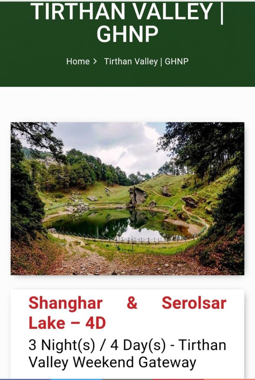 Tirthan Crest Homestay Banjār Exterior foto